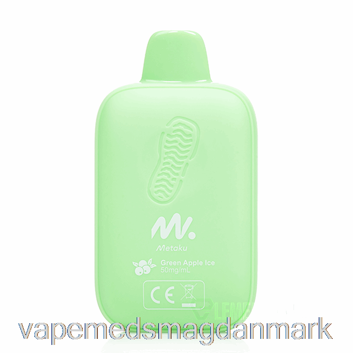 Vape Væske Metaku Moonwalk 9000 Engangs Grøn æbleis